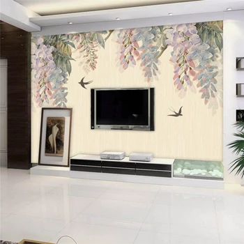 beibehang Ретро окачен железен телевизия монтиране на украса papel de parede 3D боядисване тапети за стени тапети за работния плот начало декор подове