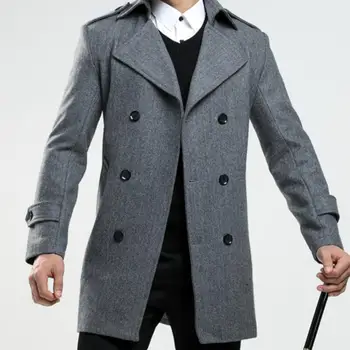 Demisezonnyj нов мъжки прилив, индивидуален ревера, двубортное приталенное ежедневното красиво палто