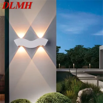 DLMH Открит Бял Стенен монтаж Лампа LED Модерни Водоустойчиви халба бира за Украса на Дома Тераси.