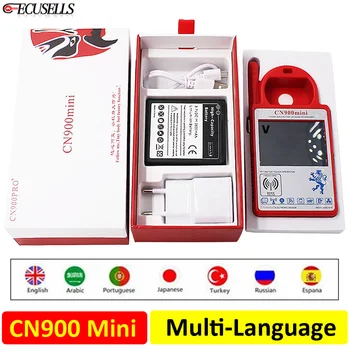 Ecusells CN900 Mini Версия V5.18 Транспондер Ръчно Ключова програмист CN900MINI Поддържа многоезичен за чипове 4C 46 4D 48 G