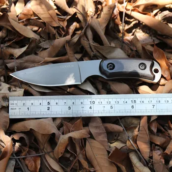 GODFUR Преносим фиксиран Нож с дървена дръжка, инструмент за оцеляване в къмпинга, EDC, Остър нож, практични ловни Силни преки Ножове