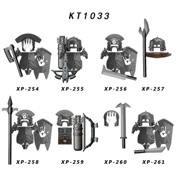 KT1033 Стрелец Урук-хай, Арбалет, Щурмова фигурка, аксесоари, шлем, броня, строителни блокчета, играчки