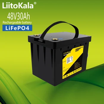 LiitoKala 48V 30Ah 40Ah LiFePO4 батериите с 30A BMS за 48v 1500w машинно оборудване електрически мотор скутер go cart