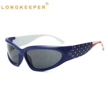 Long Keeper Нови Слънчеви Очила в стил на Спортен Хартата в стил Пънк Y2K за Мъже, Декоративни Колоездене, Слънчеви Очила, Модни Очила Uv400, нов продукт, Унисекс