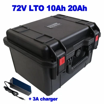 LTO 72v 12AH 25Ah литиево-титанатный батерия LTO cells 50A BMS с дълъг живот, жажда колички за голф Rickshaw AGV RE + зарядно устройство 3A
