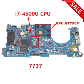 NOKOTION CN-0CJFT4 0CJFT4 12309-1 F53D4 За Dell Inspiron 17R 7737 17,3-Инчов дънна Платка на лаптоп SR16Z I7-4500U CPU GT 750M GPU