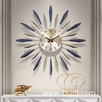 Nordic Living Room Луксозни Часовници Home Mute Творческа Изковаване на изкуството Модно бижу-модерен дизайн
