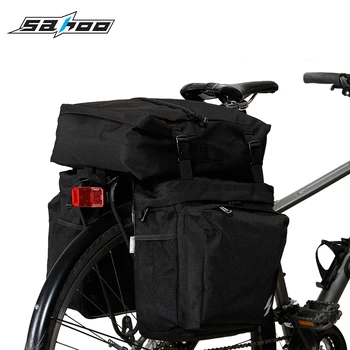 ROSWHEEL Sahoo Series 14892-A-SA 3 в 1 Планински Пътен под Наем Чанта за Багажник на Велосипеда Мотор с Двойна Странична Задна Часова Багажника на Задната седалка