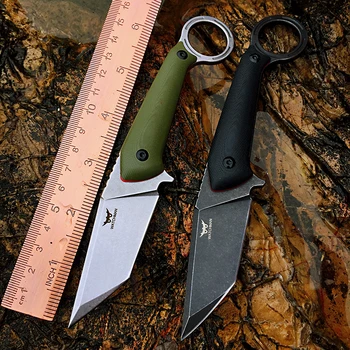 Watchman W208, прав нож за оцеляване с фиксирано острие, за къмпинг, риболов, нож за барбекю, оцеляване на открито с ножнами