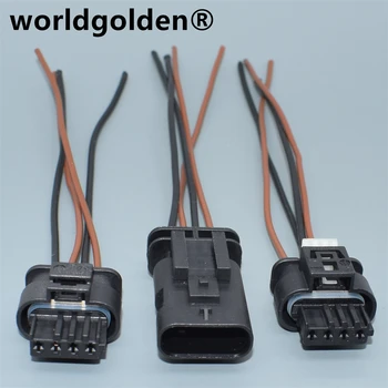 worldgolden 4-Пинов конектор за свързване на сензор за поток на въздуха 8509441-04 за BMW серия 1 серия 3 серия 5 F20 F30 F35 F10 F18