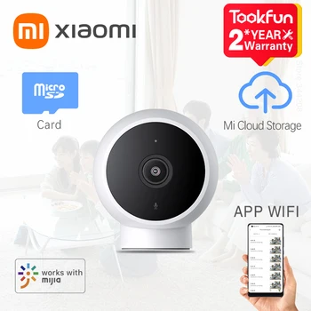 XIAOMI Smart IP Camera Standard Edition 2K HD Инфрачервена Камера за Нощно Виждане за ВИДЕОНАБЛЮДЕНИЕ, Гласово Домофонна система, AI Аларма Магнитно Основата на Домашната WiFi Videcam