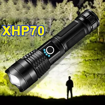 ZK30 Мощен фенер xhp70, 5 режима на USB увеличение, led фенерче, батерия 18650 или 26650, най-добрият за къмпинг, на улицата, на аварийни ситуации