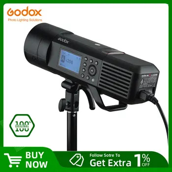 Адаптер за захранване Godox AC400 ac адаптер с кабел за външна светкавица AD400PRO