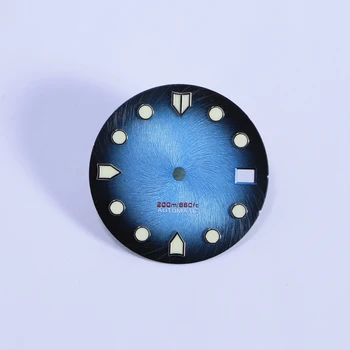 Аксесоари за часовници Aumo Циферблат 20 БАР Ремонт DIY модификация sbdx skx007 nh36 nh35 Циферблат 28,5 мм C3 lume подходящ за корпуса на nh35