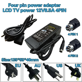 безплатна доставка Импулсно захранване 12v 8A 4-пинов превключвател на захранване, трансформатор за TCL TV power12V 8.5 A четырехконтактный
