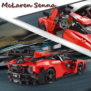 В НАЛИЧНОСТ ИДЕИ модели MOULDKING Макларън Senna, Технология на състезателни и спортни автомобили, Строителни блокове на MOC, тухлени модели, Играчки, Подаръци