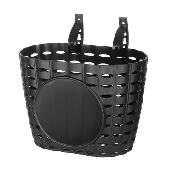 Велосипедна кошница Подвижна предните кошници за облекчаване на волана за бебешки аксесоари за велосипеди (черен)