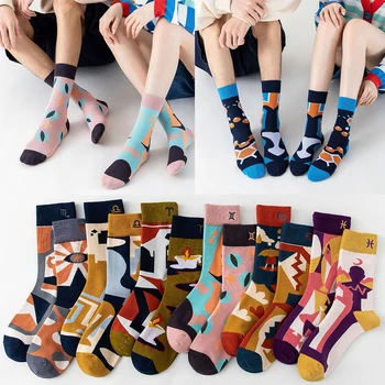 Гореща разпродажба, цветни мультяшные творчески чорапи с бродерия 