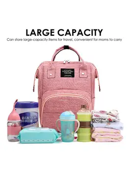 Грижи чанта за грижите за детето, Мама, за бременни, за бебешки пелени с голям капацитет за пътуване раница дизайнер תיק לעגלה תינוק