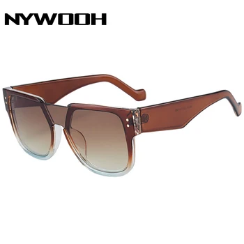 Дамски Слънчеви очила в луксозна квадратна рамка NYHOOW, ретро градиентные мъжки слънчеви очила, големи очила с UV400, нюанси 2023