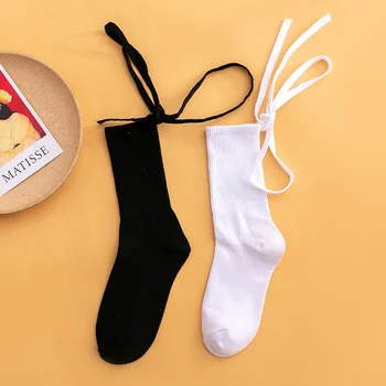 Дамски чорапи Ins, корейска, японска версия, черни гамаши с преминаването папийонка, средните пръсти във формата на тръба, летни тънки чорапи в стил Kawai