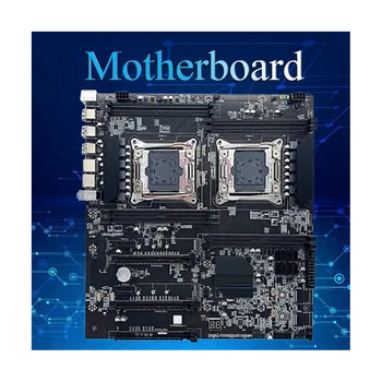 Дънна платка X99 D4 + Кабел за превключване + Кабел SATA + Преграда LGA 2011 Поддръжка на PCI-E16X 8XDDR4 с двойно процессорным слот за майнинга ALEO Миньор