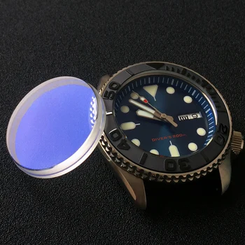 Елегантен кристал 31,5*4,5 мм За часовници Seiko SKX007 Със Стъпка на Ръба, Предназначени За Откидывания Керамични Безеля, Вставленного В Детайли От Минерално Стъкло