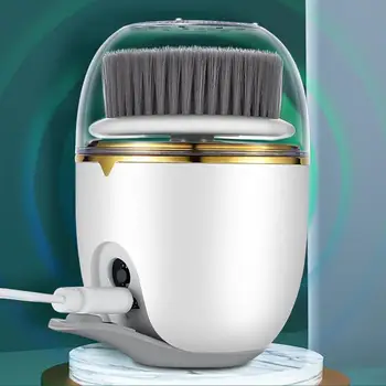 Електрическа почистваща отшелушивающая четка за лице, акумулаторна батерия скрубер за лице, масажор, въртяща се четка
