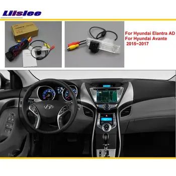 За Hyundai Elantra/Avante 2015-2020 Адаптер за Камера за задно виждане на Автомобила RCA HD CCD КАМЕРА OEM Display Reversing Image Upgrade Kit