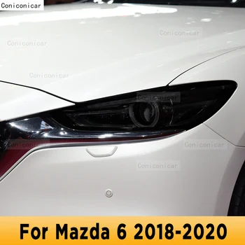 За Mazda 6 2018-2020 Външна Фаровете на Колата Срещу надраскване на Предната Лампа Оттенък TPU Защитно Фолио на Капака Аксесоари За Ремонт на Стикер