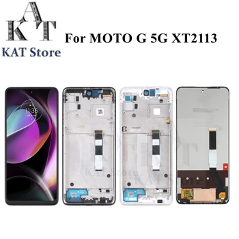 За Motorola Moto G 5G XT2113 XT2113-3 LCD Дигитайзер Сензорен Екран възли С Рамка Подмяна на Резервни Части