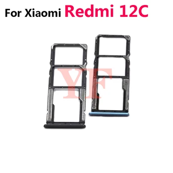 За Xiaomi Redmi 12C Тава за SIM-карти Слот за Притежателя Гнездо за Адаптер за резервни Части За Ремонт на