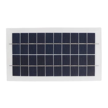 Зарядно устройство за слънчеви панели с мощност 4,5 Вата 5, захранвани от акумулаторни батерии, Преносимо зарядно за слънчеви батерии за извънредни ситуации на открито