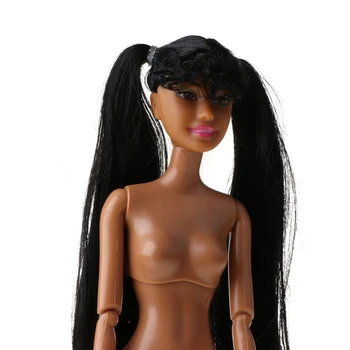 Играчка Африканска кукла с Аксесоари За Американската Кукла Ставите на Тялото Могат да се Променят Главата, Краката се Движат Африканска Черна Момиче Подарък Притворная Играчка на Баб