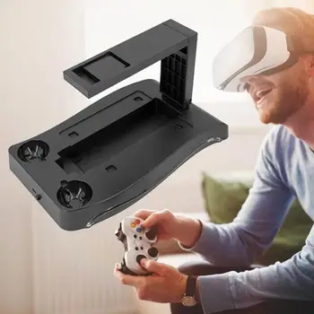 Кабел за зареждане геймпад, устойчива устойчива на плъзгане игрална конзола, поставка за съхранение на PS VR2/Move