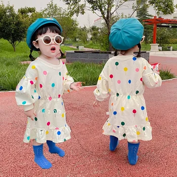 Комплекти детски дрехи xxx Дрехи за момчета и момичета, детски блузи с принтом въздушни топки + панталон, костюм от 2 теми, памук, пролет-есен 2021