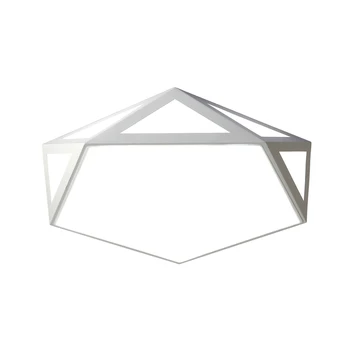 Креативен геометричен тавана лампа, led прост лампа за главната спални, офис лампа с желязна атмосфера