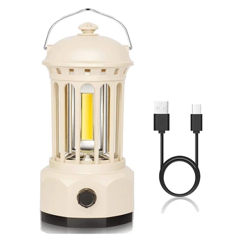 Лампа за къмпинг Фенер с акумулаторна батерия COB, Фенерче, За да урагана, извънредни ситуации, туризъм, Къмпинг на открито