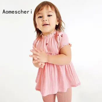 Летни рокли за момичета, детски дрехи, розова рокля Gilrs Chothes за момичета