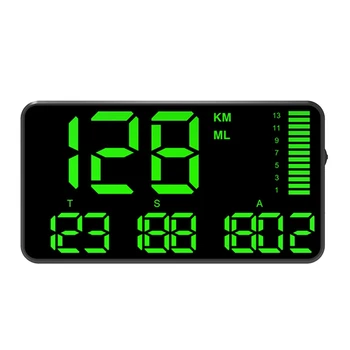 М височината на дисплея C90, черно HUD, пластмасов HUD GPS, Измерване на скоростта, автомобилни Аксесоари