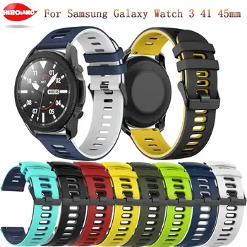 Меки силиконови въжета за Samsung Galaxy Watch 3 41 мм 45 мм взаимозаменяеми гривна за Xiaomi Amazfit Youth Bip аксесоари за гривни