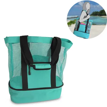 Многофункционална дамска чанта за храна за пикник, по-голям капацитет, изолиращ торба за лед за плажни пътуване, 2-слойна чанти за обяд bolsa termica HOT