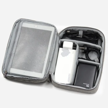 Многофункционална цифрова чанта за съхранение на TUUTH, USB-кабел за предаване на данни, кабели за слушалки, писалка, Банка Захранване, Организатор, преносим пътен комплект, калъф