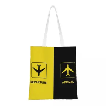 Множество авиационна чанта за пазаруване при пристигане и заминаване, холщовая чанта-тоут, преносим Авиатор, самолет, хранителни стоки, чанти за купувачи