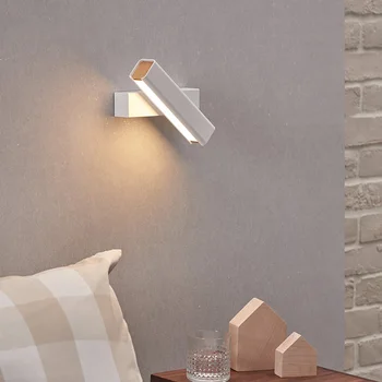 Монтиран на стената лампа, Нощна лампа за спални, Модерен Лесен стенен монтаж лампа с възможност за завъртане по стълбите на пътеката