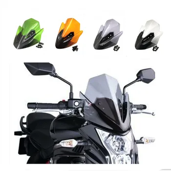 Мотоциклет ABS Предното Стъкло Ветроупорен Дефлектори Защитен Обтекател За Kawasaki ER6N ER-6N 2012 2013 2014 2015 2016