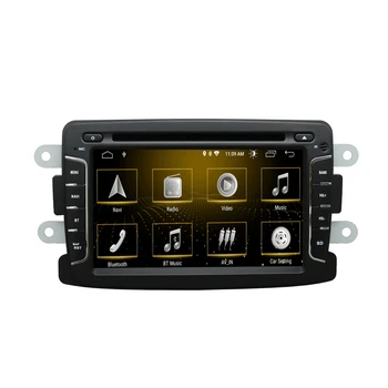 Мултимедиен плейър, 2 Din и DSP за Renault Dacia Android 12, автомобилното радио, GPS-навигация, DVD, стерео, Carplay, главното устройство 8 + 128 грама