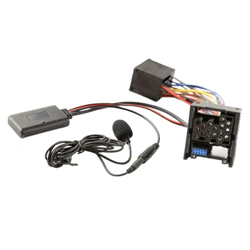 Нов автомобилен Bluetooth-аудио кабел-AUX адаптер с микрофон за E46 3-та серия 2002-2006 година, аудио кабел-адаптер, микрофон, кабел 2023