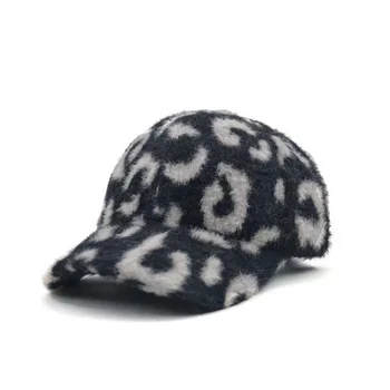 Нова зимна бейзболна шапка унисекс с леопардовым модел, дамска шапка, мъжка шапка за татко, бейзболни шапки-шапки в стил хип-хоп Gorras