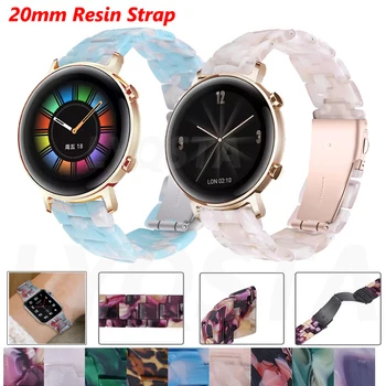 НОВА Каишка за часовник от смола 20 мм, Каишка За Умни часа Huami Amazfit Bip/GTS 2, Гривна За Huawei GT 2 42 мм/Magic Watch 2 42 мм Гривна